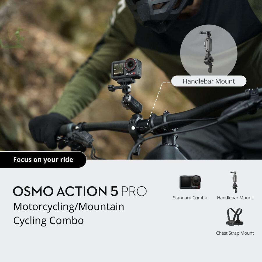 osmo action 5 pro motorcykel-mountainbike-paket