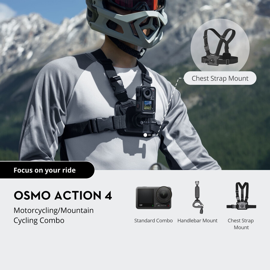 osmo action 4 motorcykelmountainbike-paket