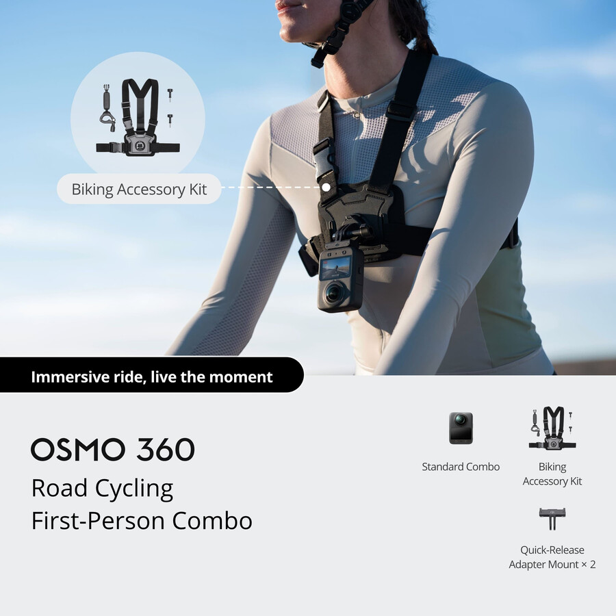 osmo 360 road cycling first person-paket