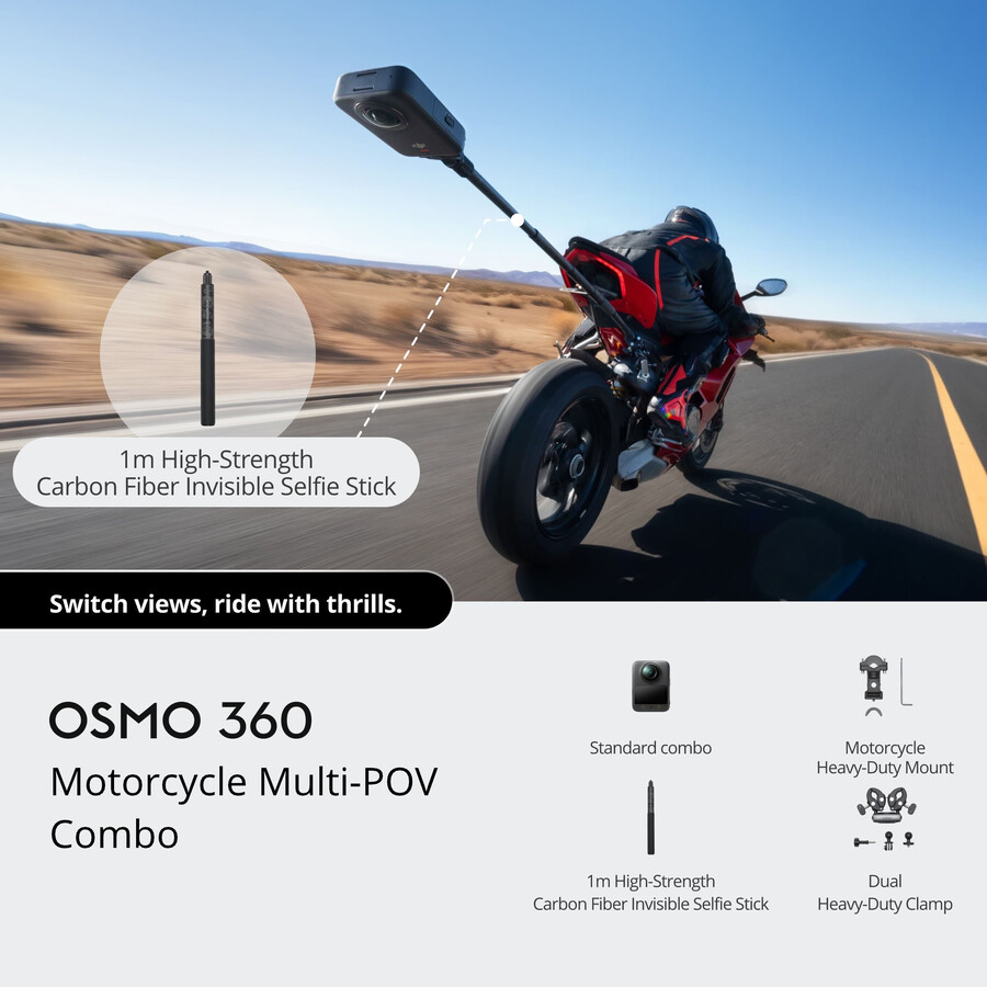 osmo 360 motorcykel multi-pov-paket