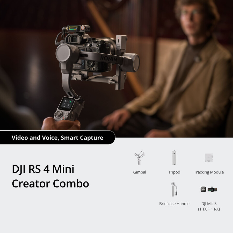 dji rs 4 mini creator-paket dji mic 3 1 tx 1 rx