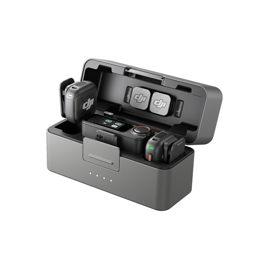 dji rs 4 mini creator-paket dji mic 3 2 tx 1 rx laddningsfodral