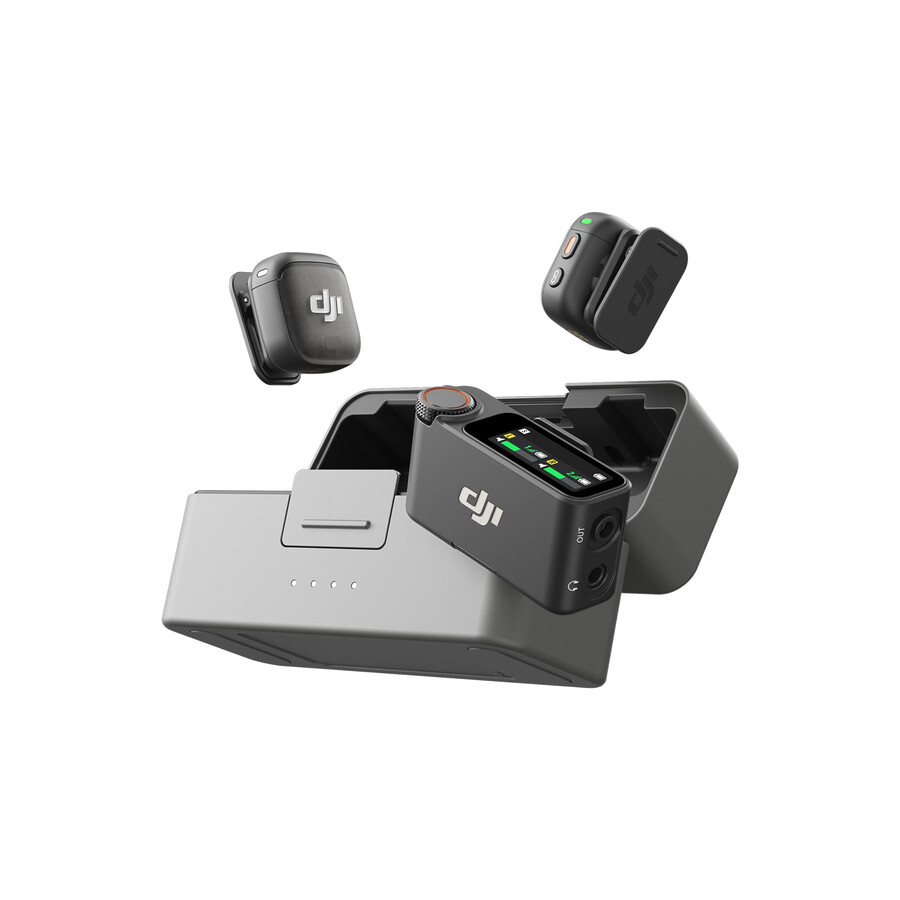 dji rs 4 mini creator-paket dji mic 3 2 tx 1 rx laddningsfodral