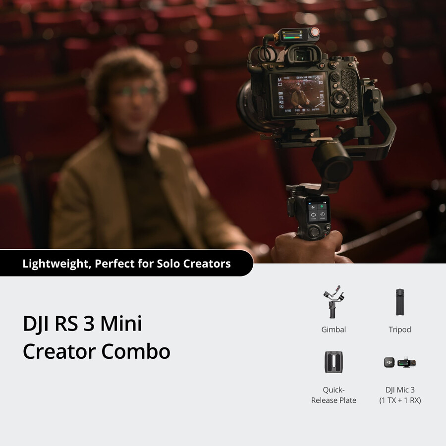 dji rs 3 mini creator-paket dji mic 3 1 tx 1 rx