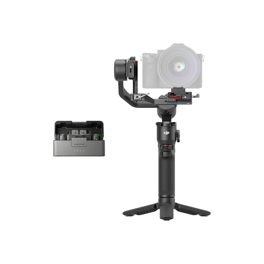 dji rs 3 mini creator-paket dji mic 3 2 tx 1 rx laddningsfodral