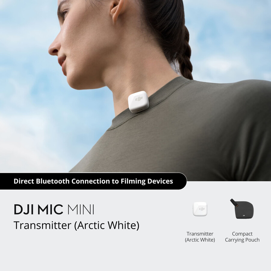 dji mic mini-sändare arctic white