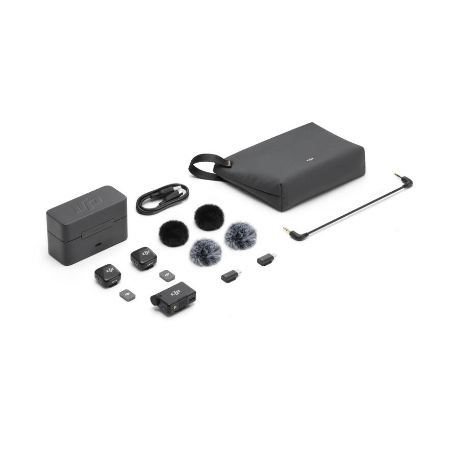dji mic mini 2 tx 1 rx laddningsfodral mobiltelefonadapter lightning