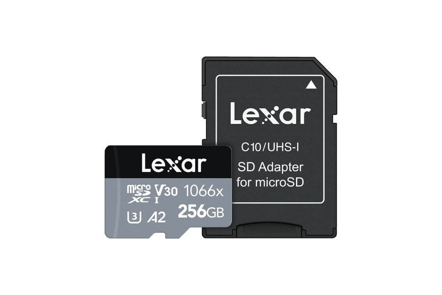 lexar professional 1066x u3 v30 a2 256gb microsdxc