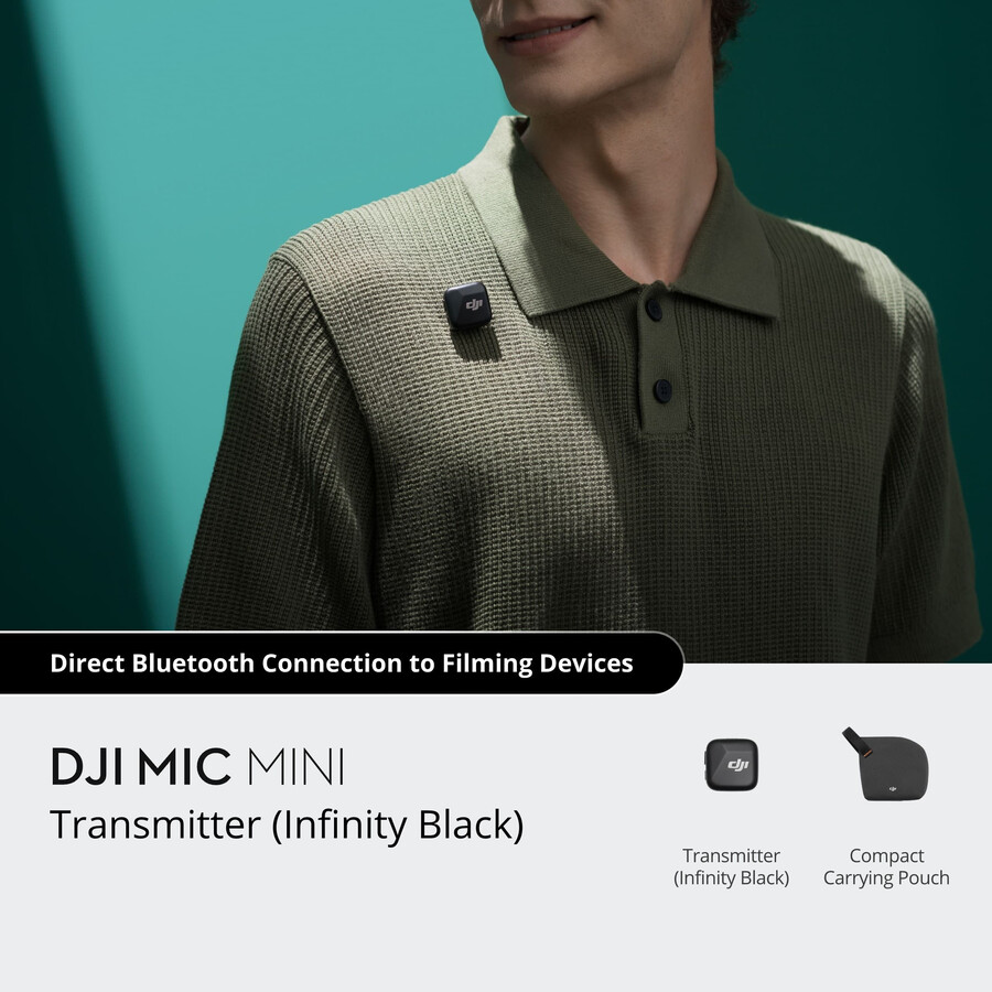 dji mic mini-sändare absolut svart