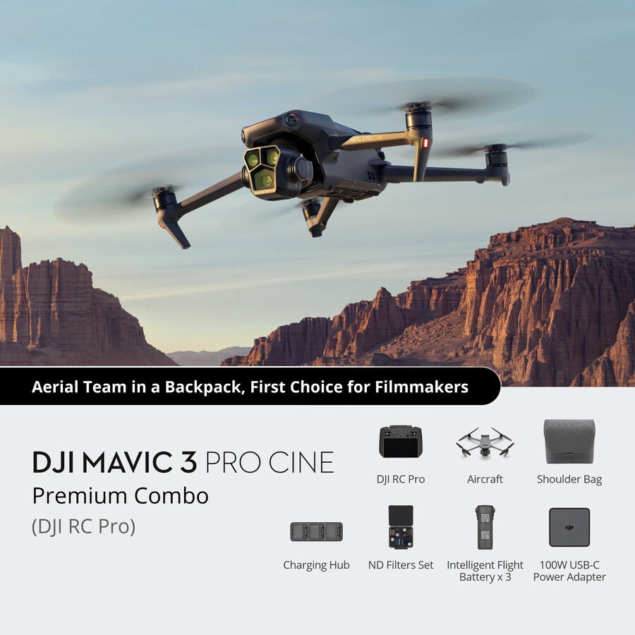 dji mavic 3 pro cine premium-paket dji rc pro