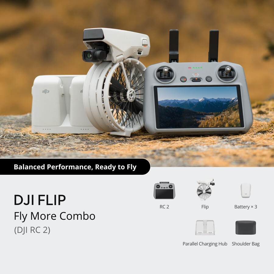 flyg mer dji flip-paket dji rc 2