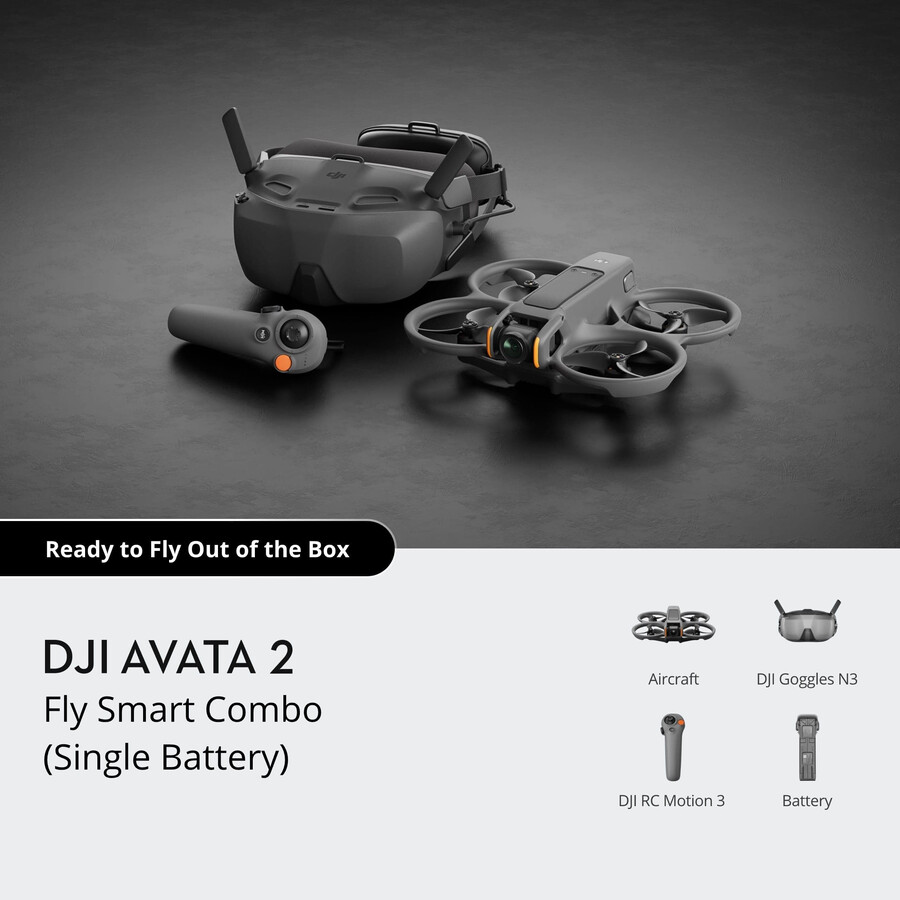 dji avata 2 fly smart-paket ett batteri