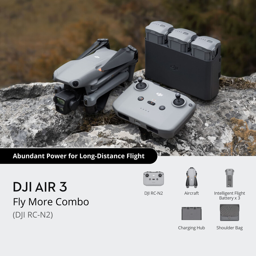 dji air 3 fly more-paket dji rc-n2