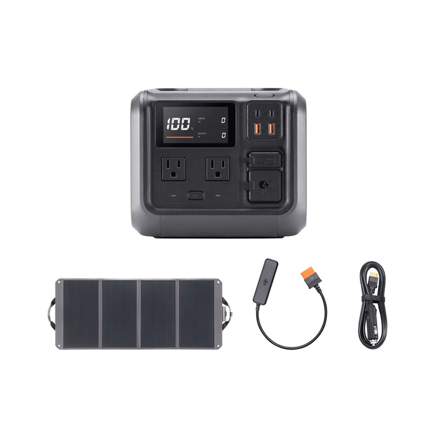 dji power 500 och 100w solpanel x 1