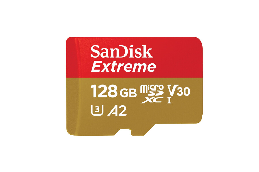 sandisk extreme microsd-kort 128 gb