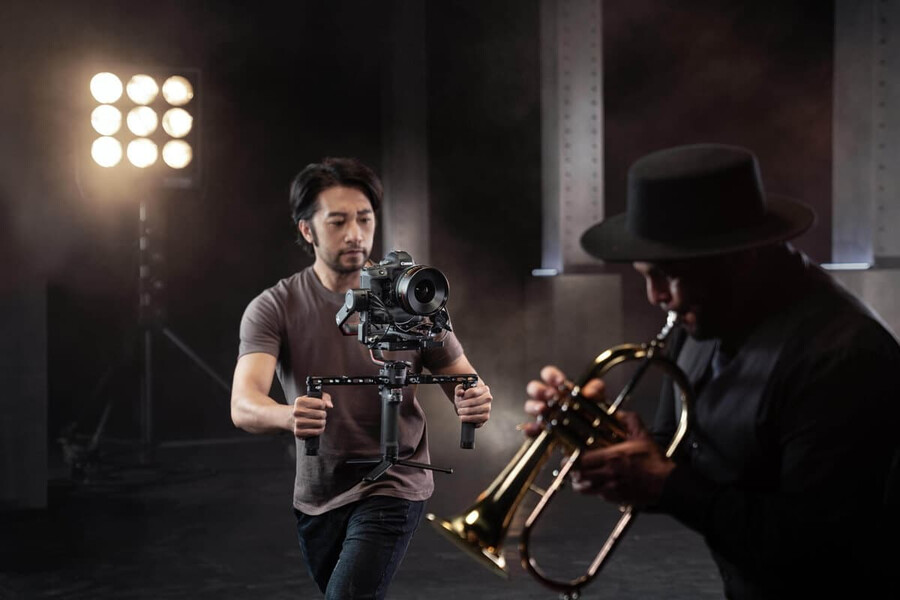 dji rs dubbelt roterande handtag