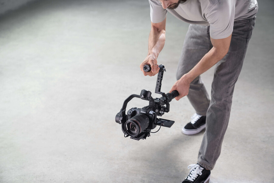 dji rs dubbelt roterande handtag